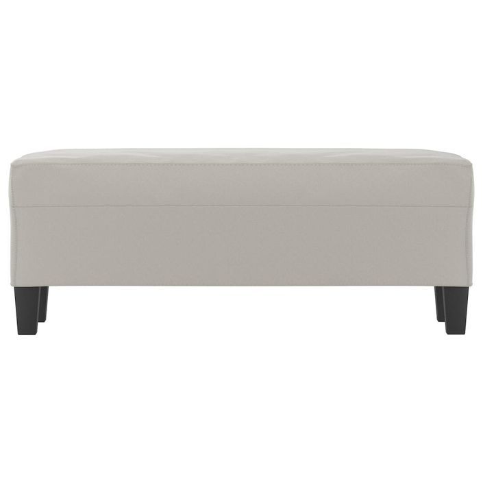 Banc Gris clair 100x35x41 cm Tissu microfibre - Photo n°3