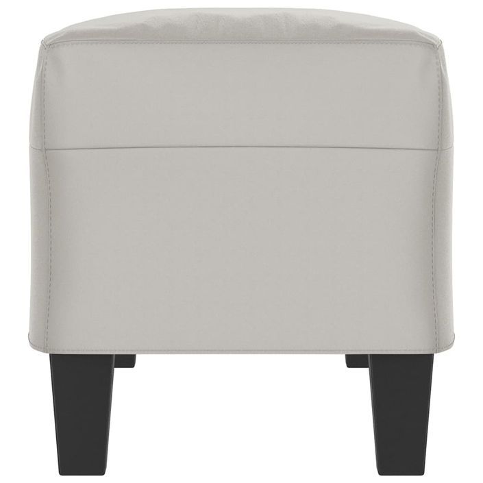 Banc Gris clair 100x35x41 cm Tissu microfibre - Photo n°4