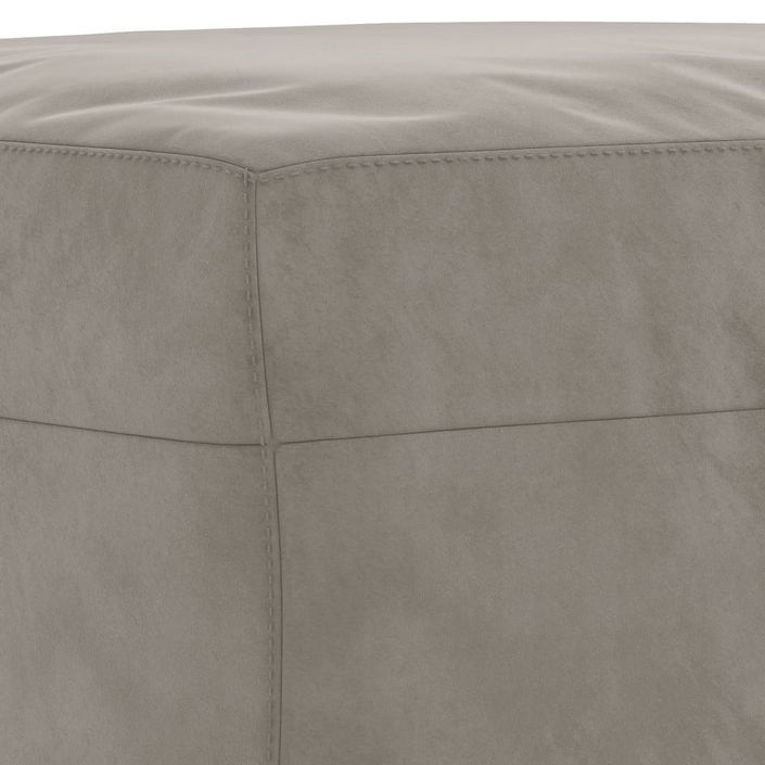 Banc Gris clair 100x35x41 cm Velours - Photo n°5