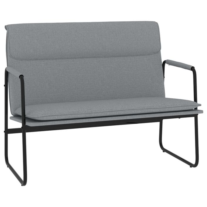 Banc Gris clair 100x64x80 cm Tissu - Photo n°1