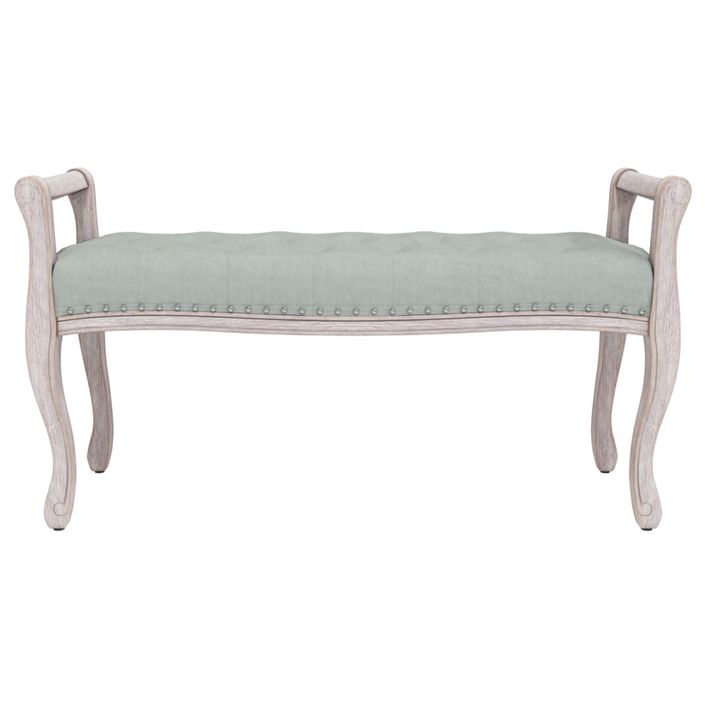 Banc Gris clair 110x45x60 cm Velours - Photo n°3