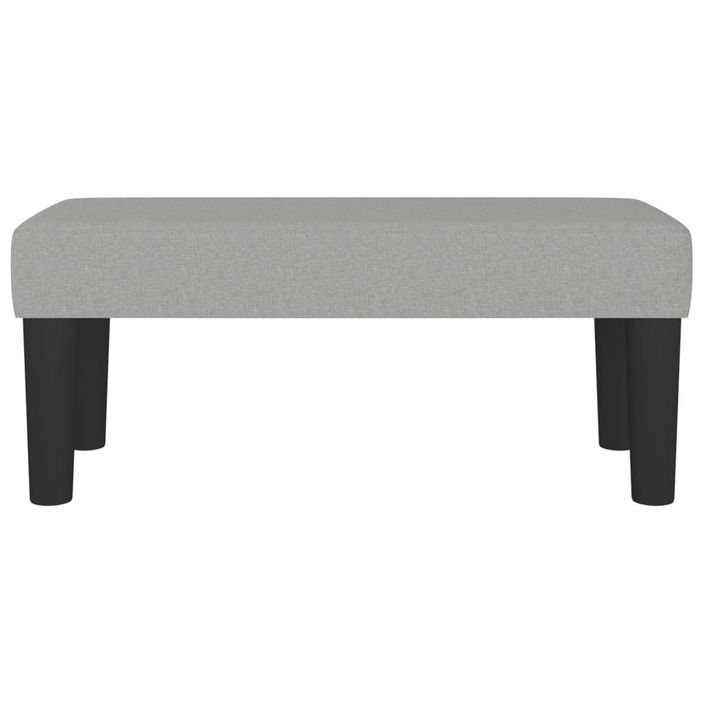 Banc Gris clair 70x30x30 cm Tissu - Photo n°3