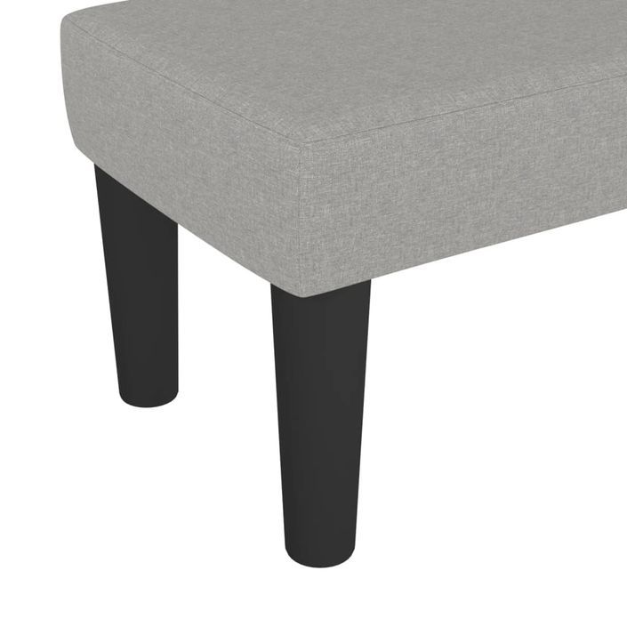 Banc Gris clair 70x30x30 cm Tissu - Photo n°5