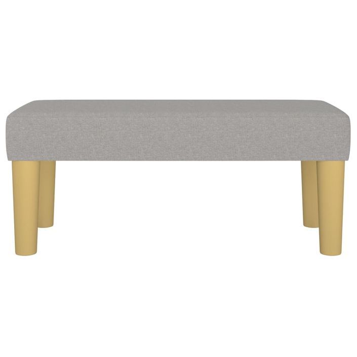 Banc Gris clair 70x30x30 cm Tissu - Photo n°3