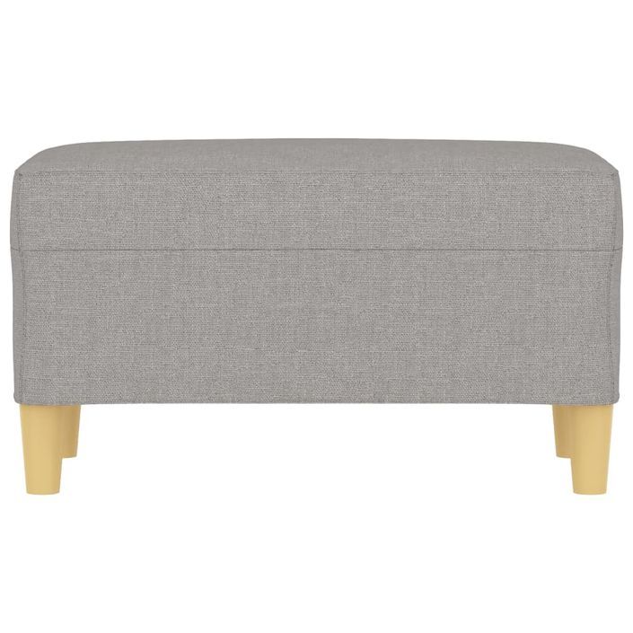 Banc Gris clair 70x35x41 cm Tissu - Photo n°3