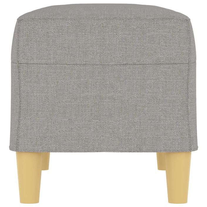 Banc Gris clair 70x35x41 cm Tissu - Photo n°4