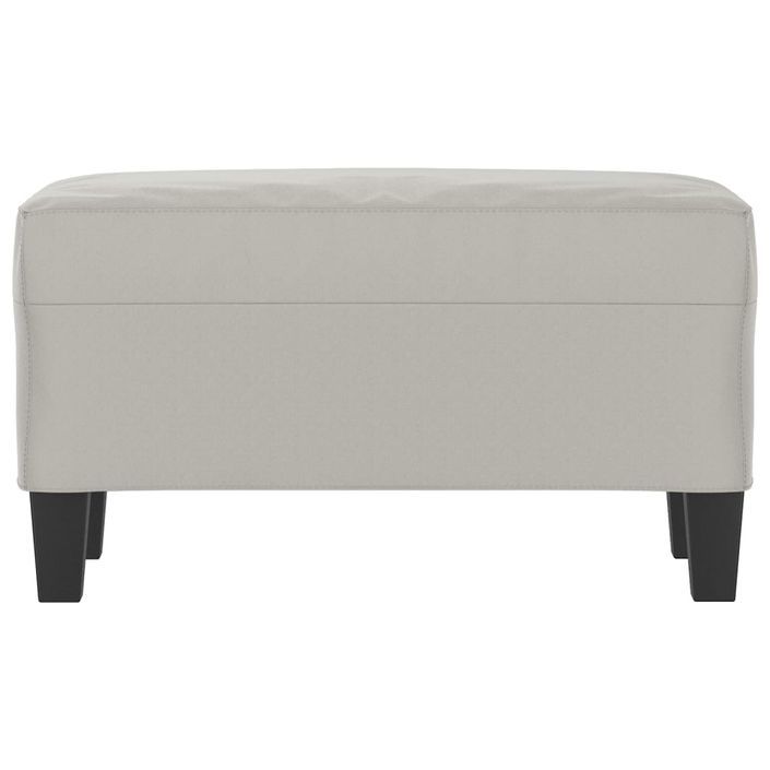 Banc Gris clair 70x35x41 cm Tissu microfibre - Photo n°3