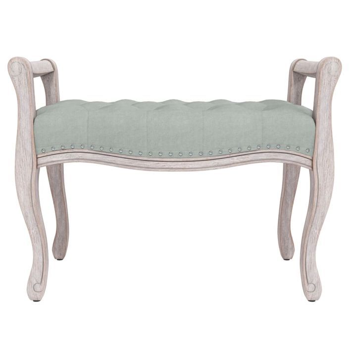 Banc Gris clair 80x45x60 cm Velours - Photo n°3