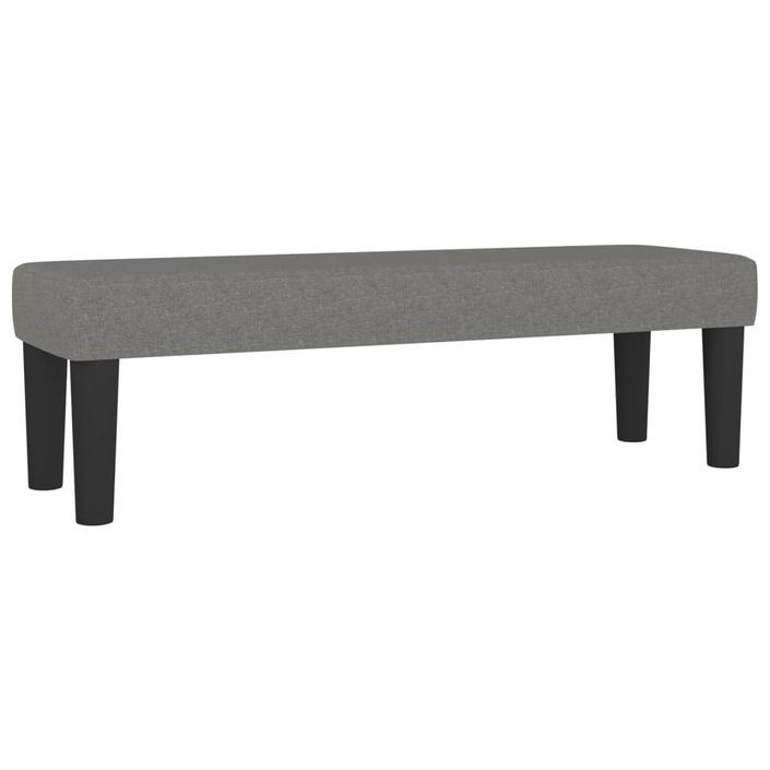 Banc Gris foncé 100x30x30 cm Tissu - Photo n°2