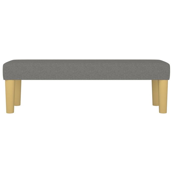 Banc Gris foncé 100x30x30 cm Tissu - Photo n°3