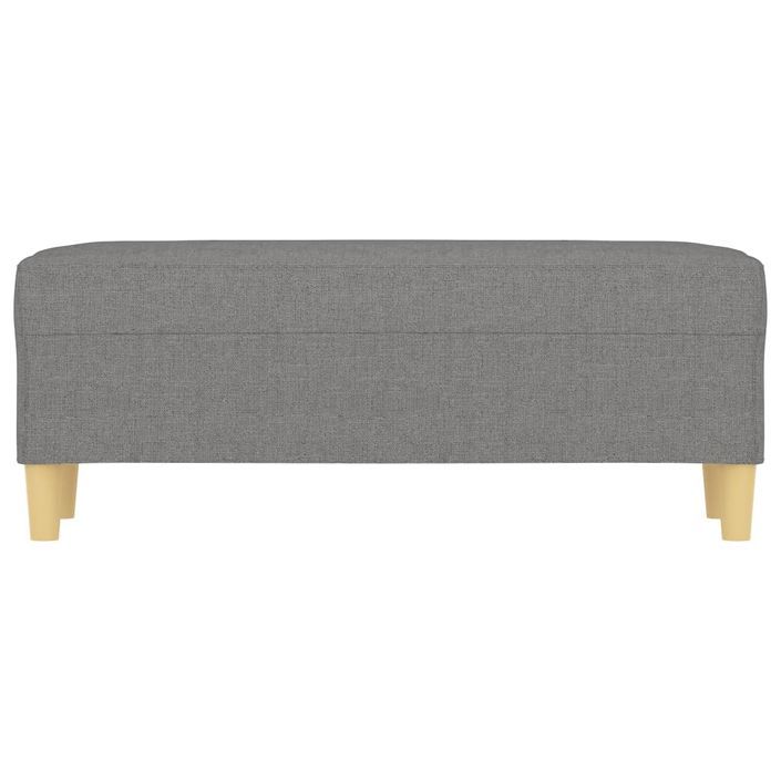 Banc Gris foncé 100x35x41 cm Tissu - Photo n°3