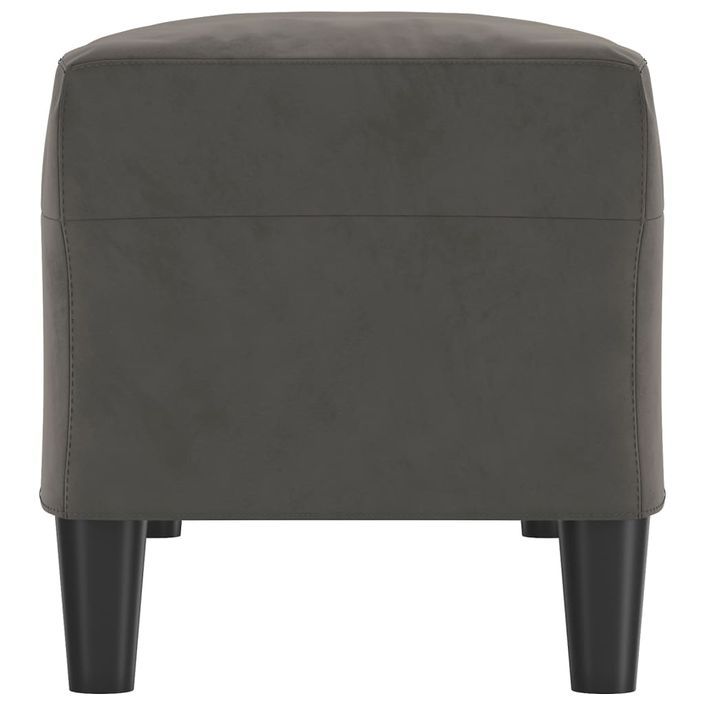 Banc Gris foncé 100x35x41 cm Velours - Photo n°4