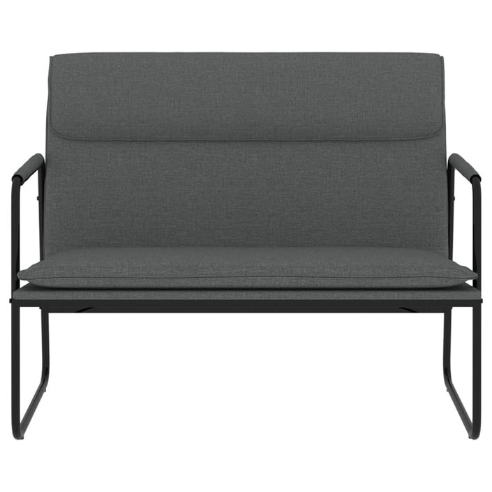 Banc Gris foncé 100x64x80 cm Tissu - Photo n°3