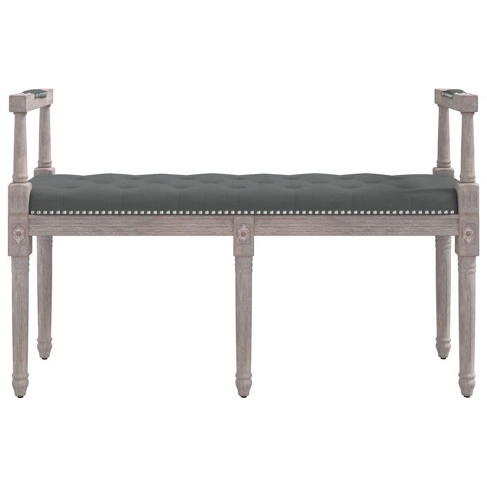 Banc Gris foncé 110x40x70 cm Tissu - Photo n°3