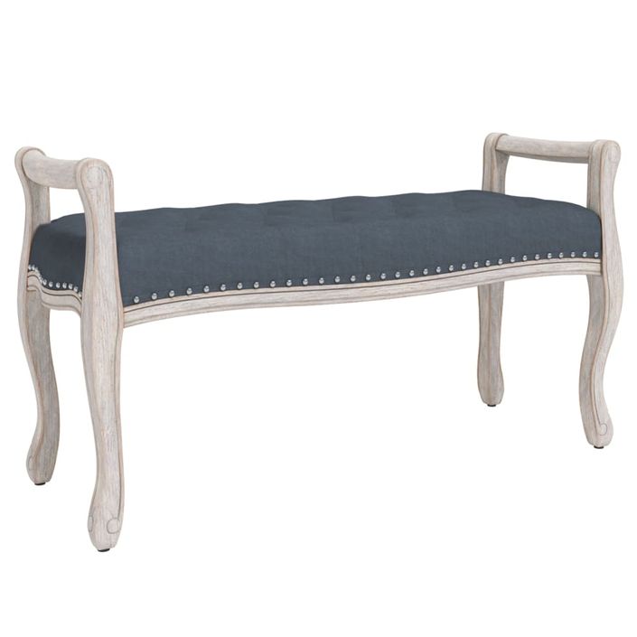 Banc Gris foncé 110x45x60 cm Velours - Photo n°1