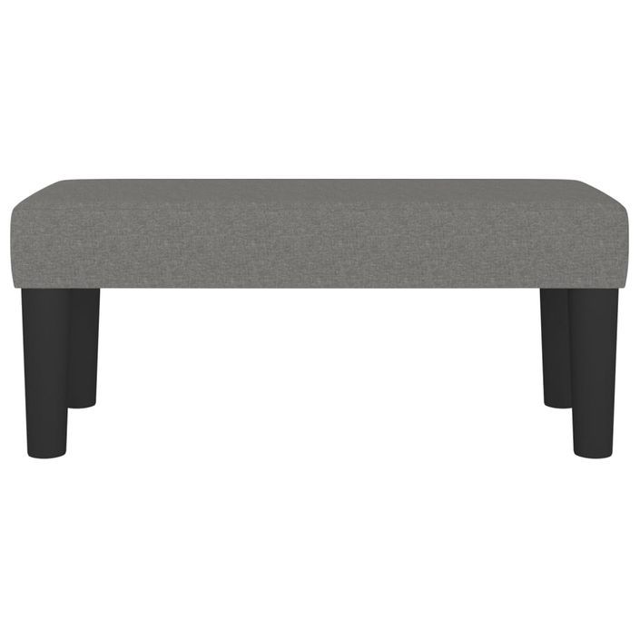 Banc Gris foncé 70x30x30 cm Tissu - Photo n°3