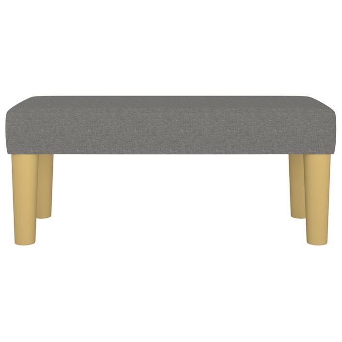 Banc Gris foncé 70x30x30 cm Tissu - Photo n°3