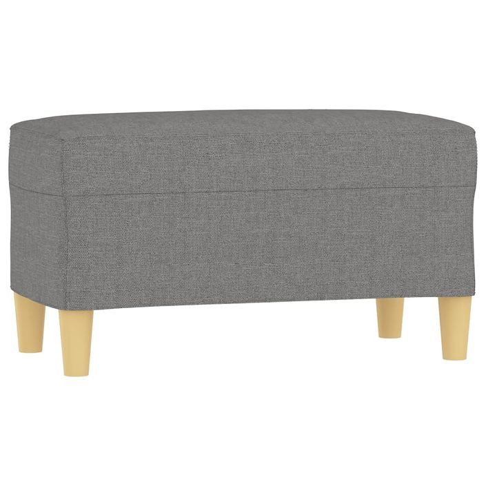 Banc Gris foncé 70x35x41 cm Tissu - Photo n°2