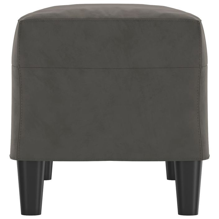 Banc Gris foncé 70x35x41 cm Velours - Photo n°4