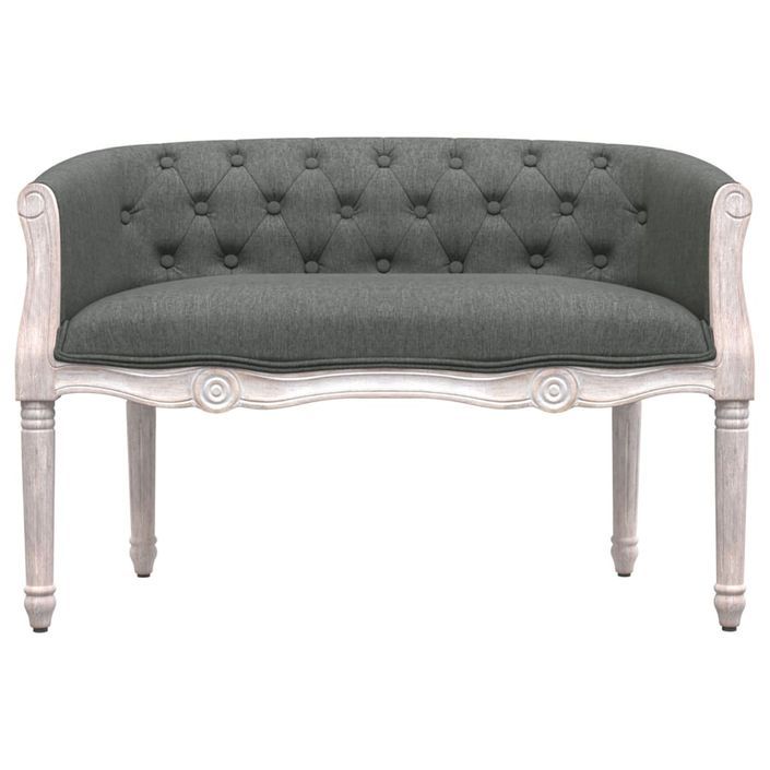 Banc Gris foncé 98x56x69 cm Tissu - Photo n°3