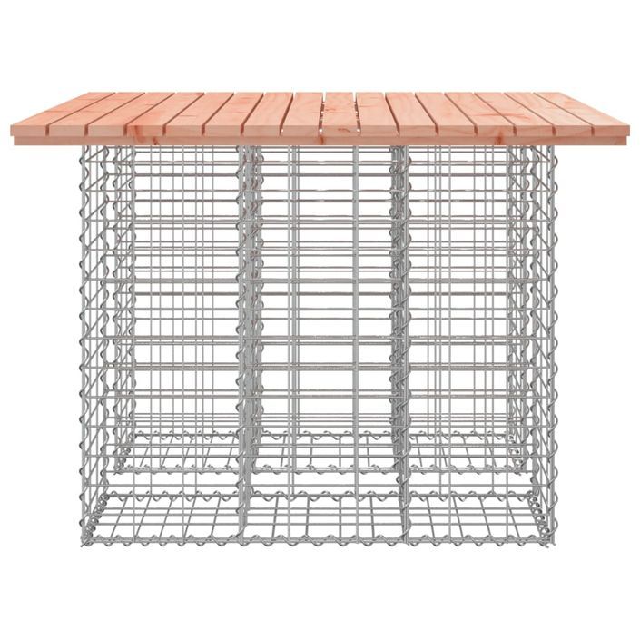 Banc jardin design gabion 100x102x72 cm bois massif de douglas - Photo n°4