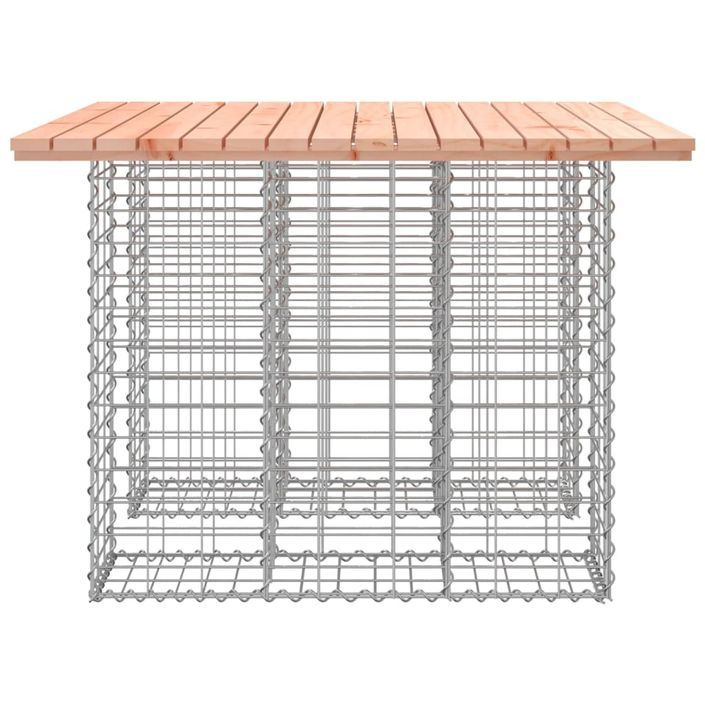 Banc jardin design gabion 100x102x72 cm bois massif de douglas - Photo n°4