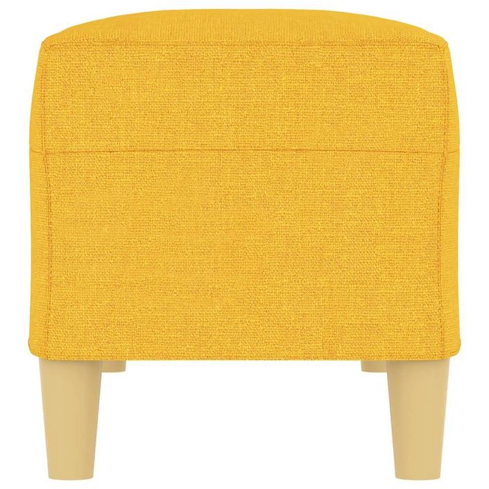 Banc Jaune clair 100x35x41 cm Tissu - Photo n°4