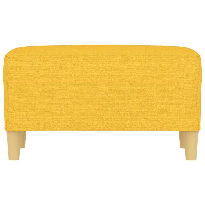 Banc Jaune clair 70x35x41 cm Tissu - Photo n°3