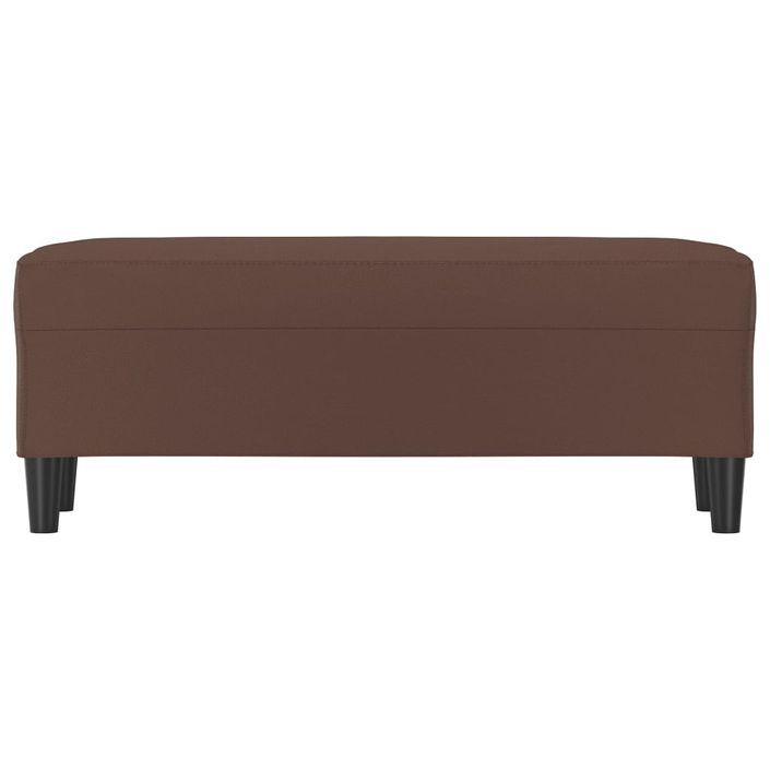 Banc Marron 100x35x41 cm Similicuir - Photo n°3