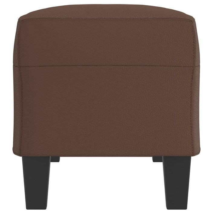 Banc Marron 100x35x41 cm Similicuir - Photo n°4