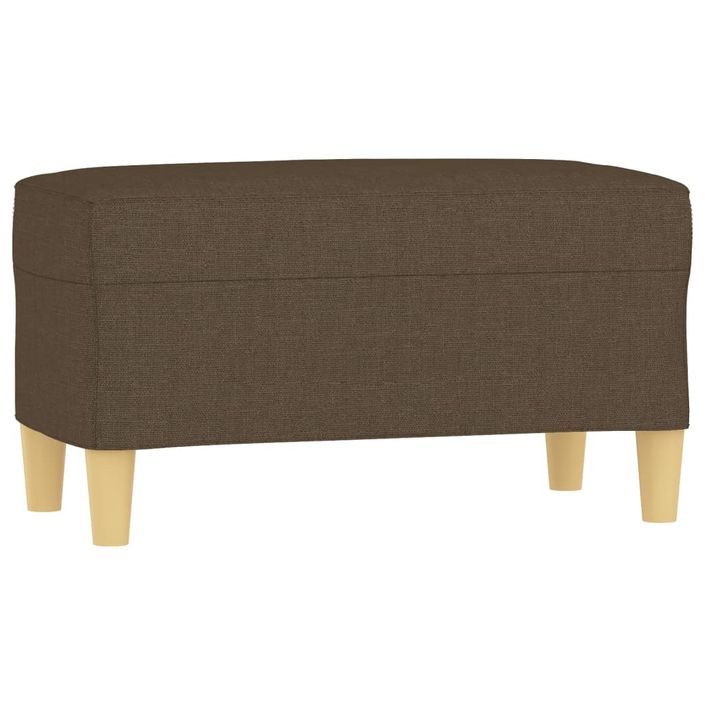 Banc Marron 70x35x41 cm Tissu - Photo n°2