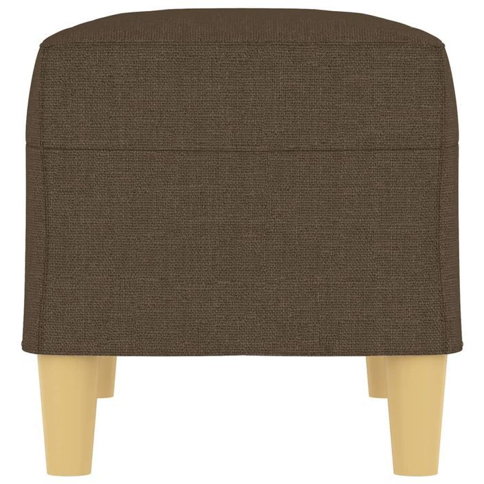 Banc Marron 70x35x41 cm Tissu - Photo n°4