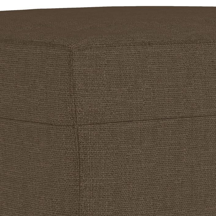 Banc Marron 70x35x41 cm Tissu - Photo n°5