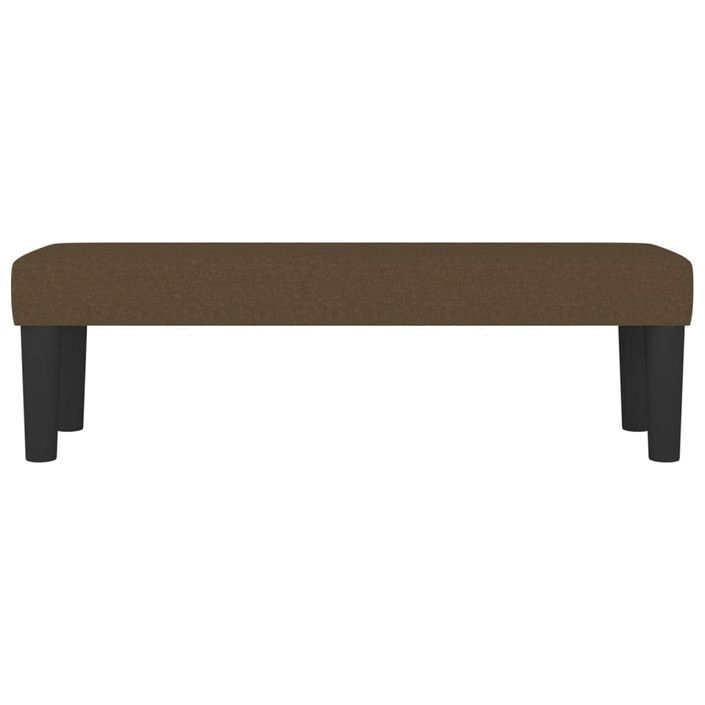 Banc Marron foncé 100x30x30 cm Tissu - Photo n°3