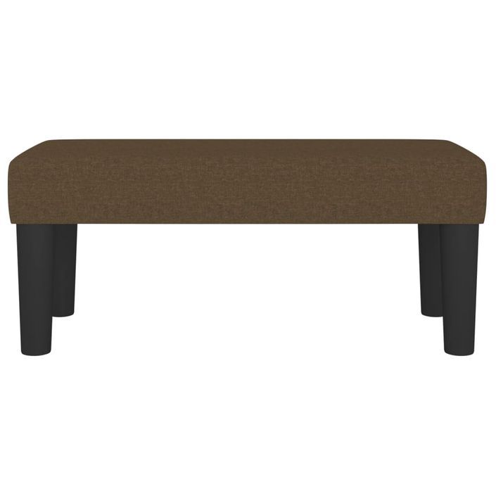 Banc Marron foncé 70x30x30 cm Tissu - Photo n°3