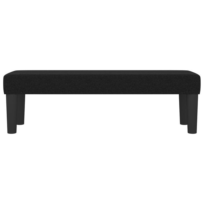 Banc Noir 100x30x30 cm Tissu - Photo n°3