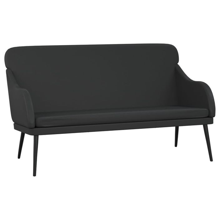 Banc Noir 110x76x80 cm Similicuir - Photo n°1