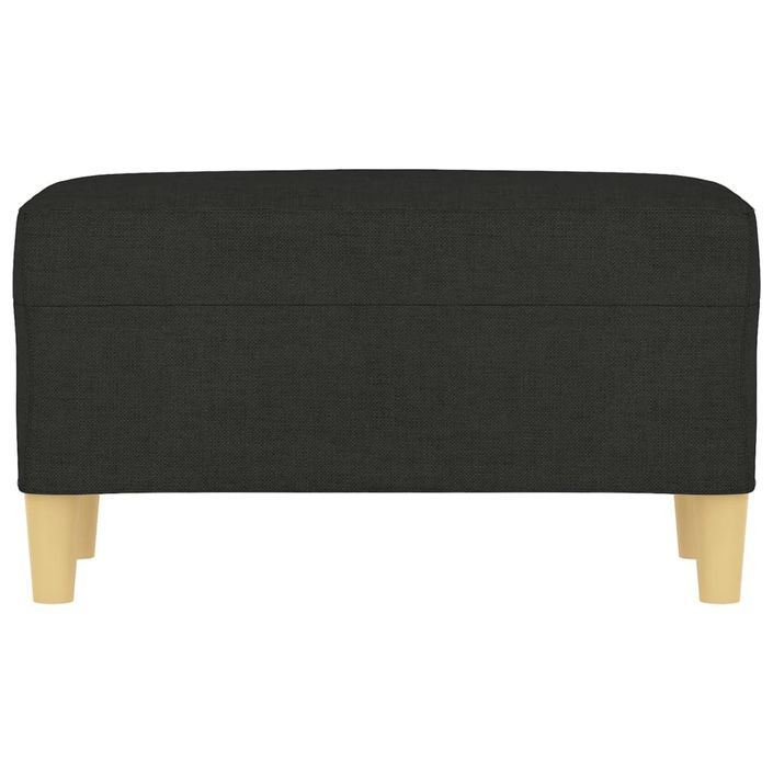 Banc Noir 70x35x41 cm Tissu - Photo n°3