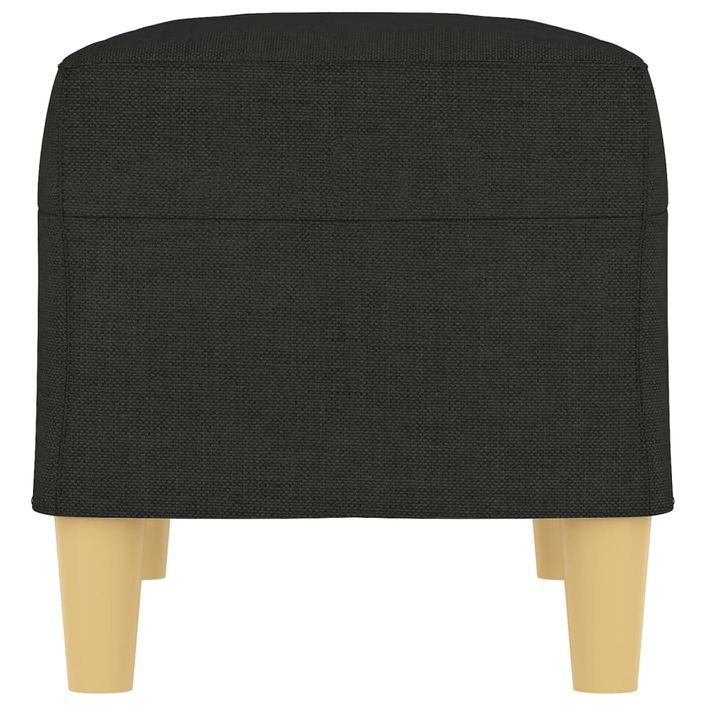 Banc Noir 70x35x41 cm Tissu - Photo n°4