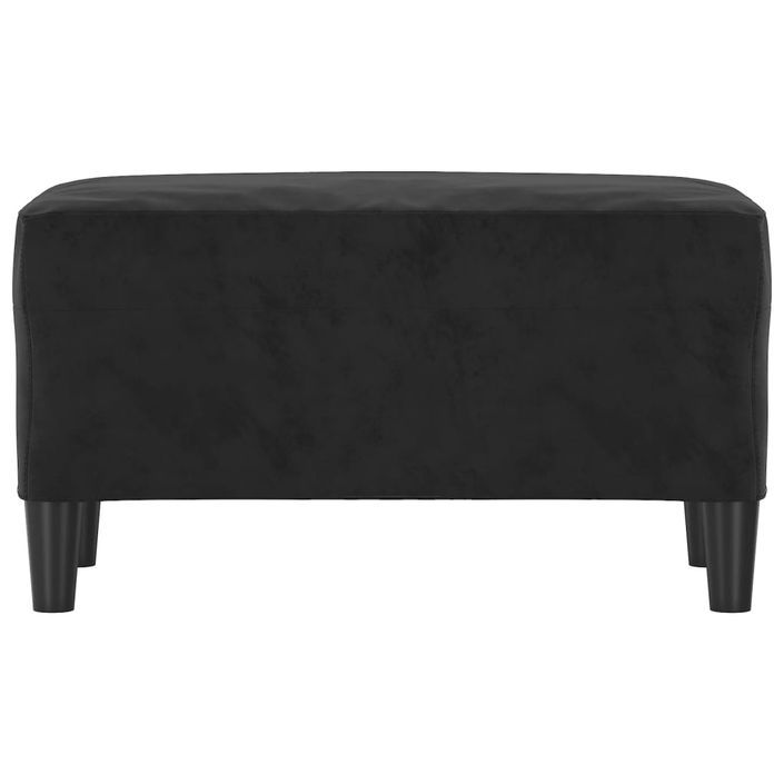 Banc Noir 70x35x41 cm Velours - Photo n°3