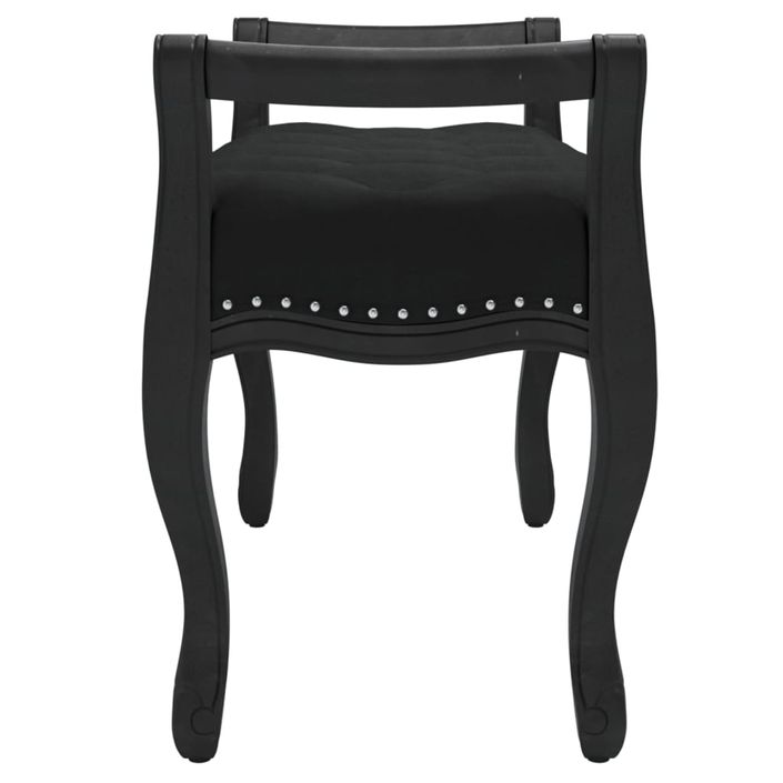 Banc Noir 80x45x60 cm Velours - Photo n°4