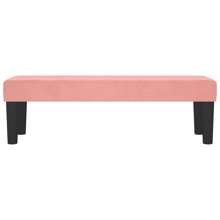 Banc Rose 100x30x30 cm Velours - Photo n°3