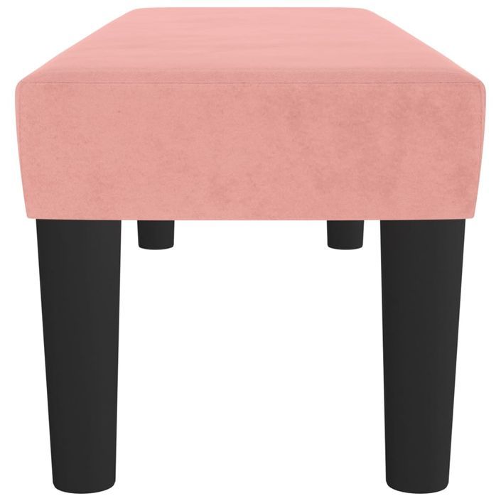 Banc Rose 100x30x30 cm Velours - Photo n°4