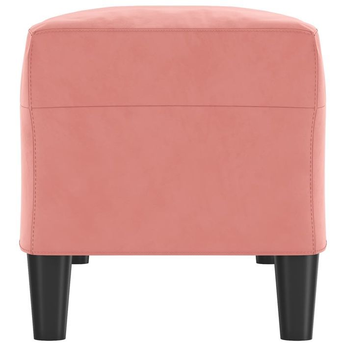 Banc Rose 100x35x41 cm Velours - Photo n°4