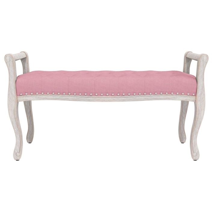 Banc Rose 110x45x60 cm Velours - Photo n°3