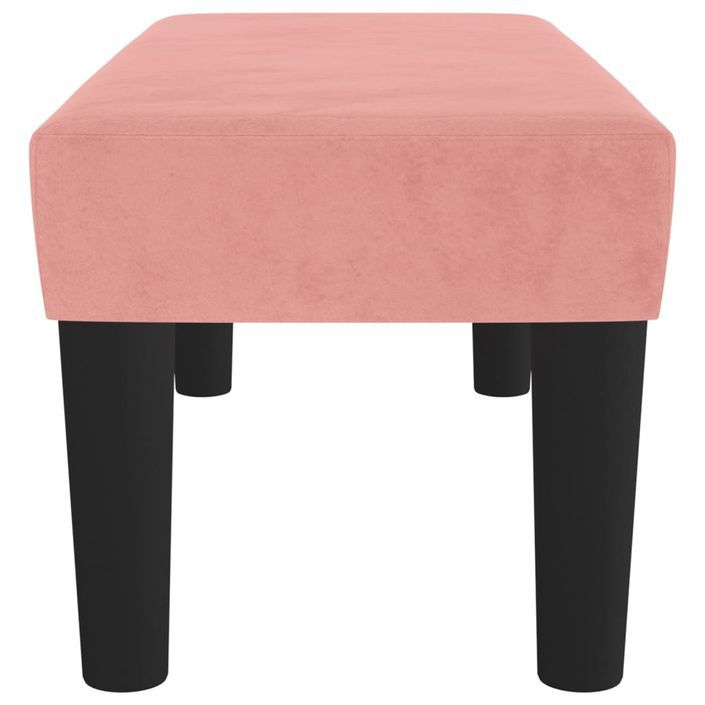 Banc Rose 70x30x30 cm Velours - Photo n°4