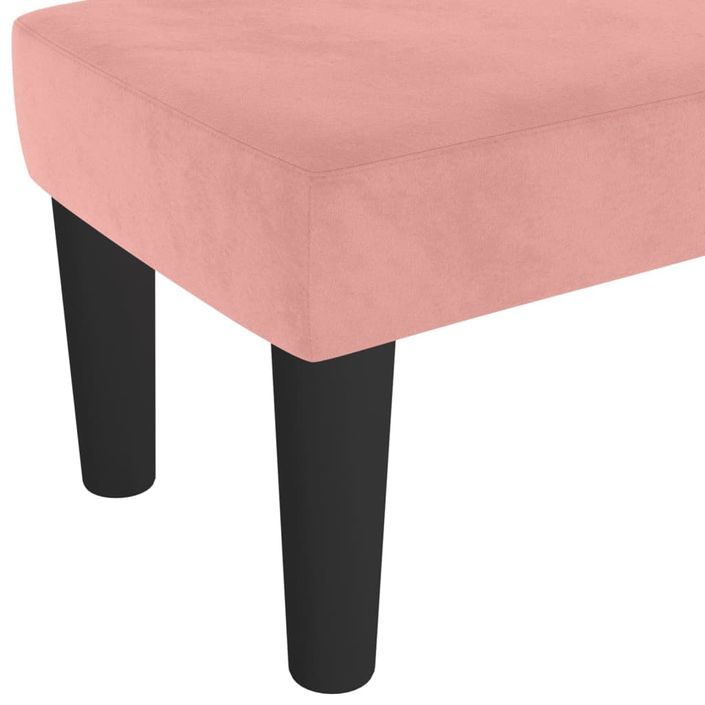 Banc Rose 70x30x30 cm Velours - Photo n°5