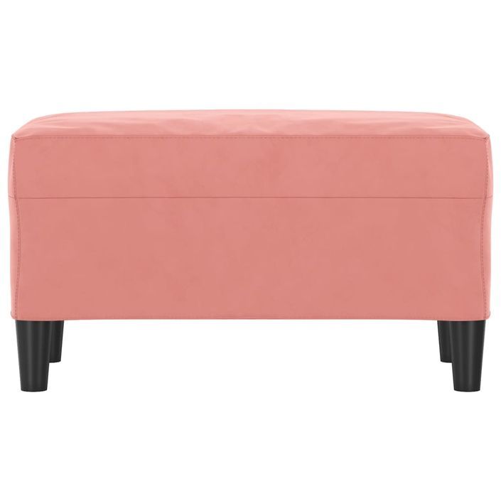 Banc Rose 70x35x41 cm Velours - Photo n°3