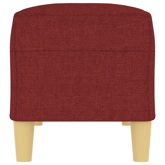 Banc Rouge bordeaux 100x35x41 cm Tissu - Photo n°4