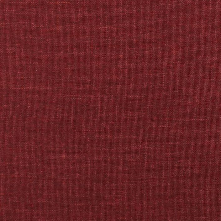 Banc Rouge bordeaux 100x35x41 cm Tissu - Photo n°6